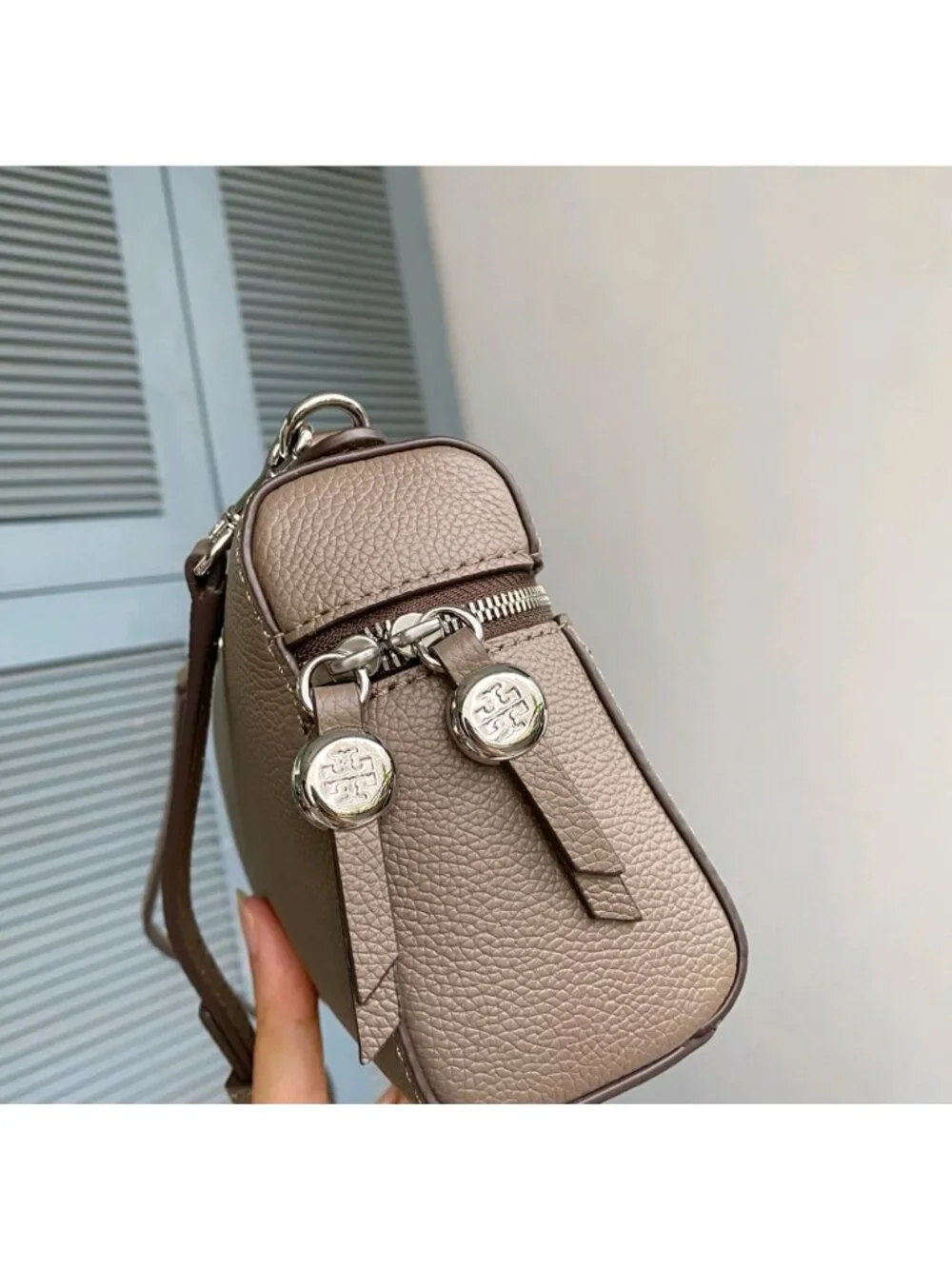 Tory Burch Romy Slim Mini Bag Wild Mushroom OS